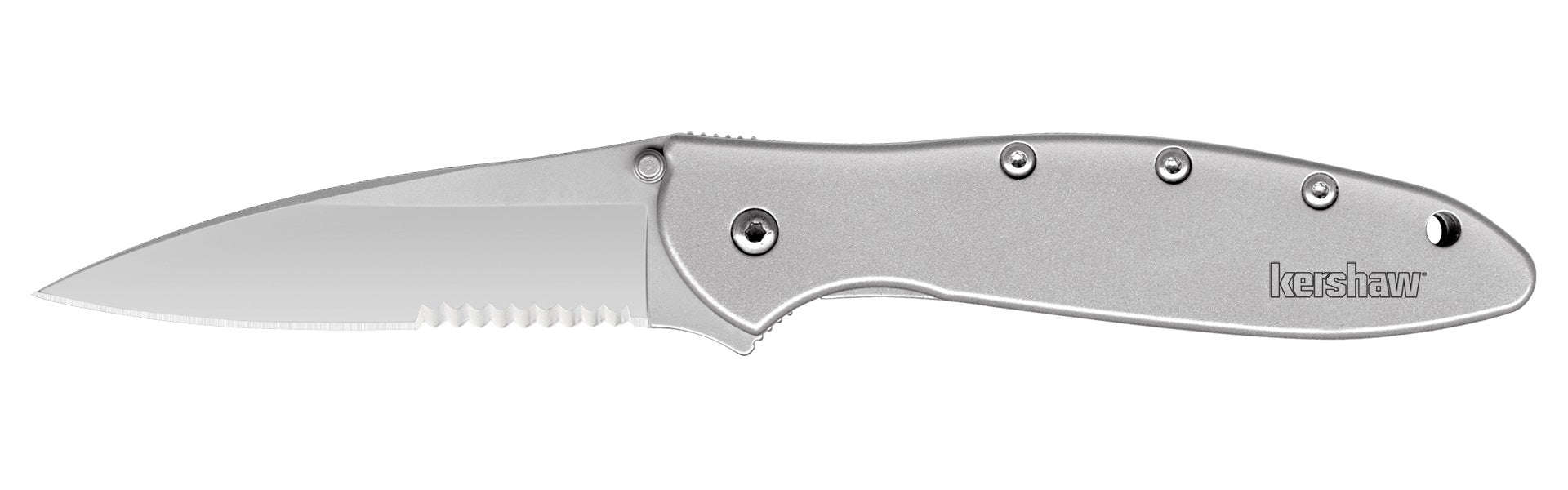Kershaw Leek Assisted Opening Knife (3" Bead Blast Serr) 1660ST