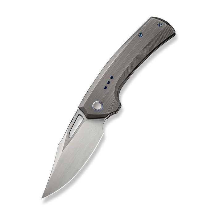 WE Knife Co Nefaris Frame Lock Knife Hand Rubbed Titanium (3.48" Satin) WE22040D-1
