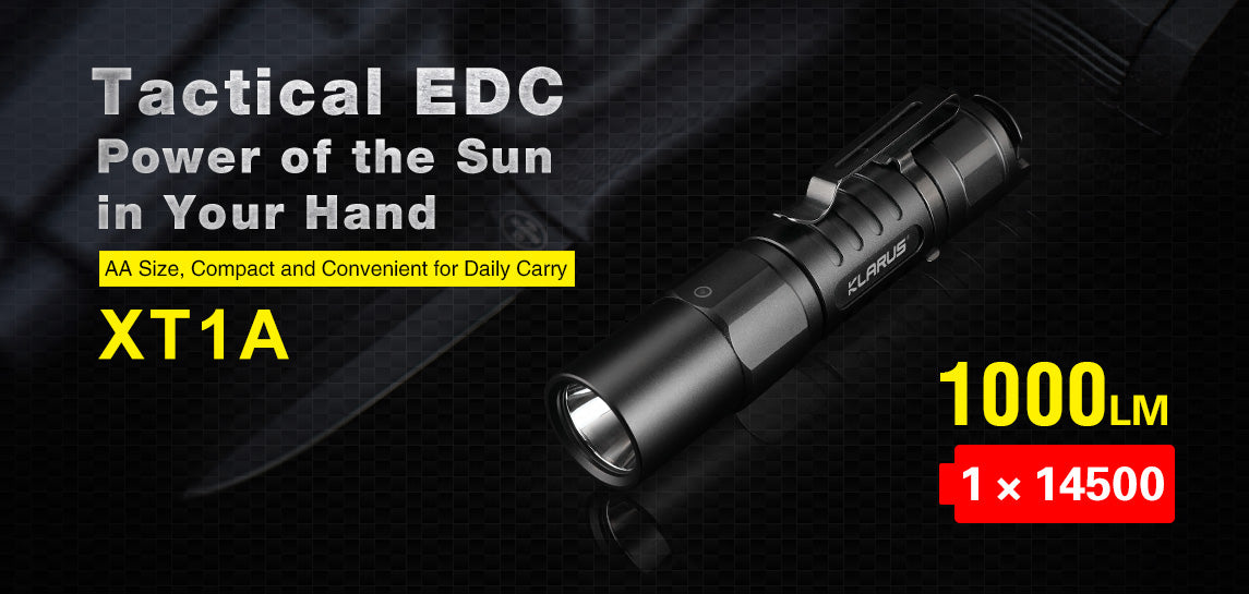 Klarus 1000 Lumen Flashlight XT1A Tactical EDC