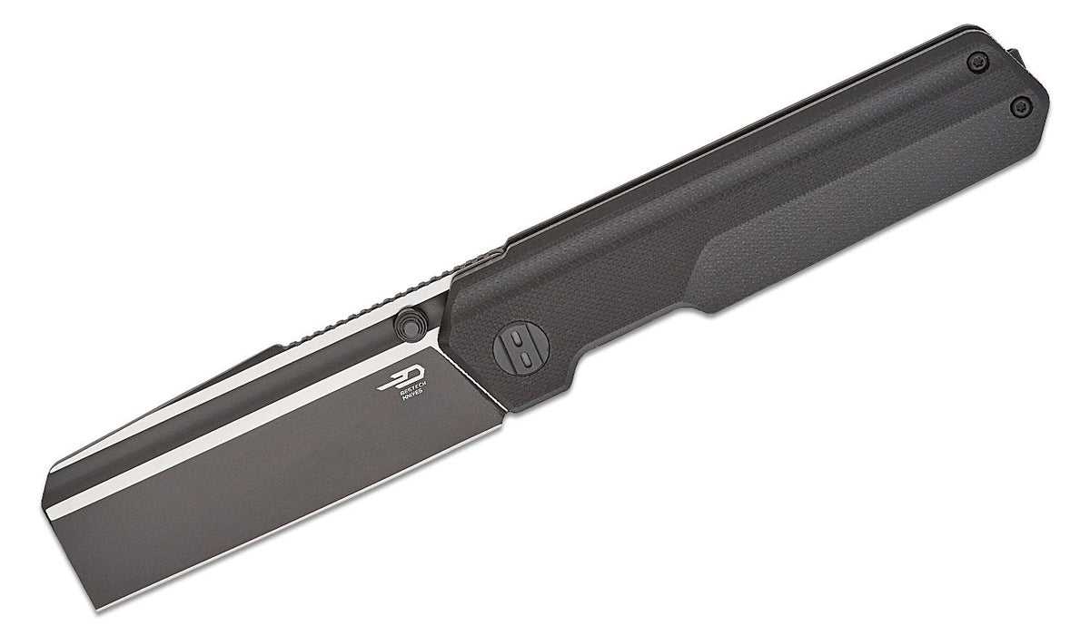 Bestech Knives Tardis Liner Lock Folding Knife D2  Blade Black G10 (3.15" Two-Toned) BG54A