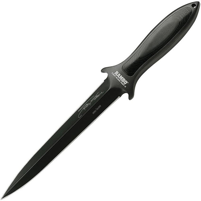 Rambo First Blood Part II LIMITED EDITION Boot Knife Black Fixed Blade RB9434
