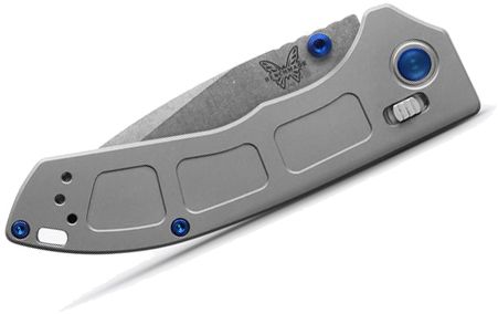 Benchmade Mini Narrows AXIS Lock Knife Gray Titanium (2.98", Satin, 20CV) 743