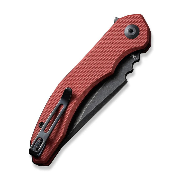 CIVIVI Bluetick Liner Lock Flipper Knife Burgundy G10 (3.47" Black SW) C23050-2