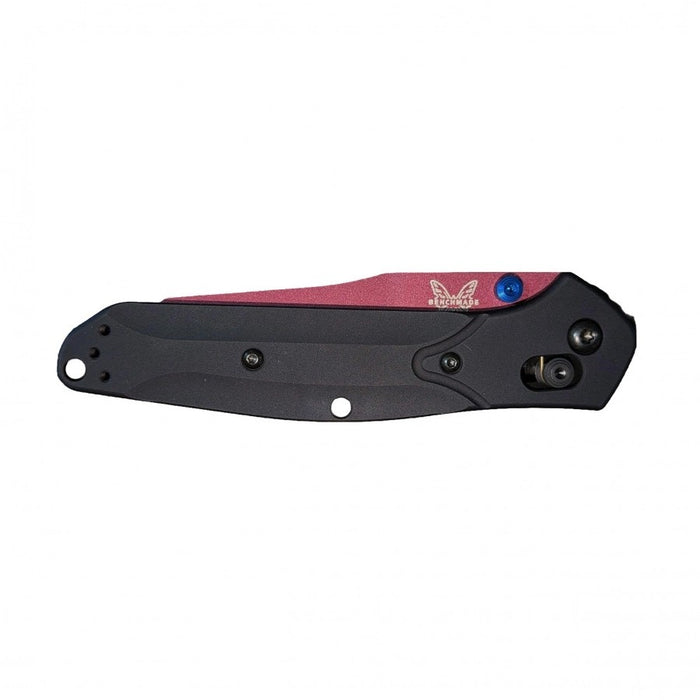 Benchmade Custom LIMITED EDITION Osborne Axis Lock Folding Knife Black Aluminum (3.4", Cranberry S30V) 940CN-2504