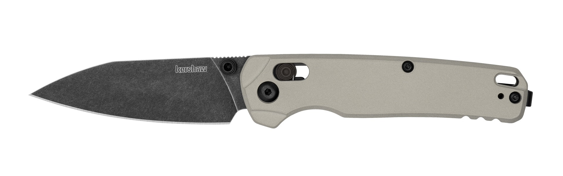 Kershaw Bel-Air DuraLock Knife Gray Aluminum (3" Black SW MagnaCut) 6105