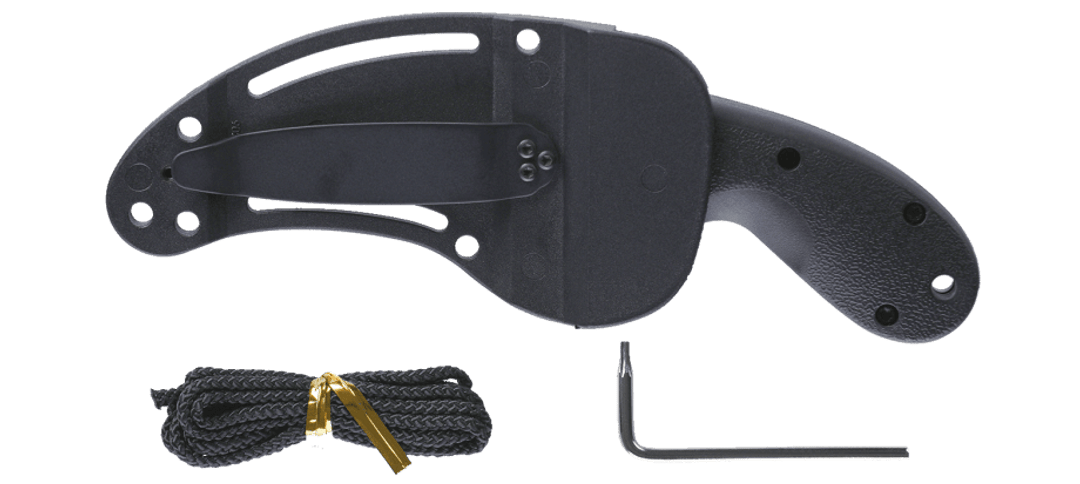 CRKT Kommer Bear Claw Fixed Blade Knife Black Nylon (2.39" Black) 2516K