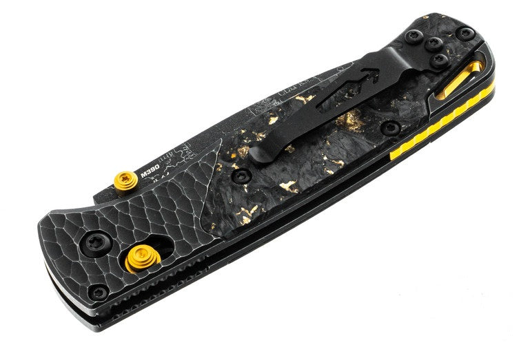 Benchmade Bugout Gold Class LIMITED EDITION Titanium Bolster Fatcarbon Stellar (3.24", Cerakote, M390) 535BK-251