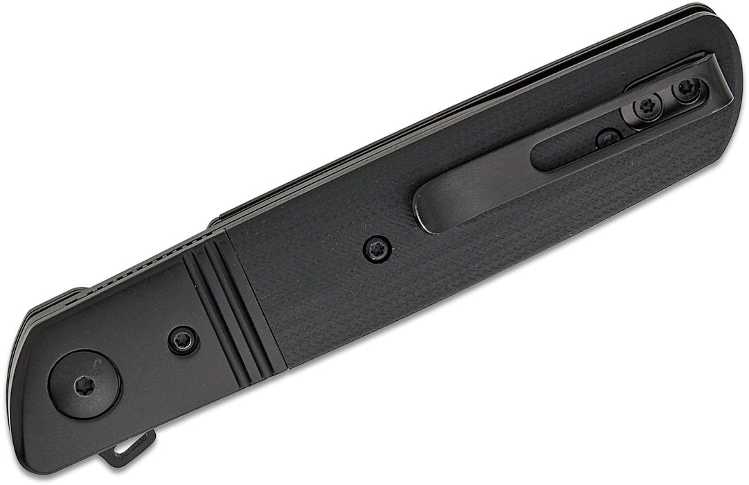 CRKT Bamboozled Spring Assisted Liner Lock Knife Black G-10 (3.31", Black, D2) 5720K