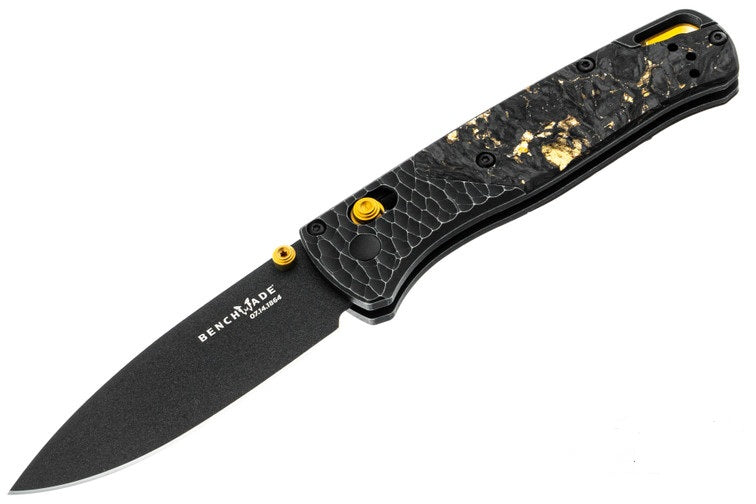 Benchmade Bugout Gold Class LIMITED EDITION Titanium Bolster Fatcarbon Stellar (3.24", Cerakote, M390) 535BK-251