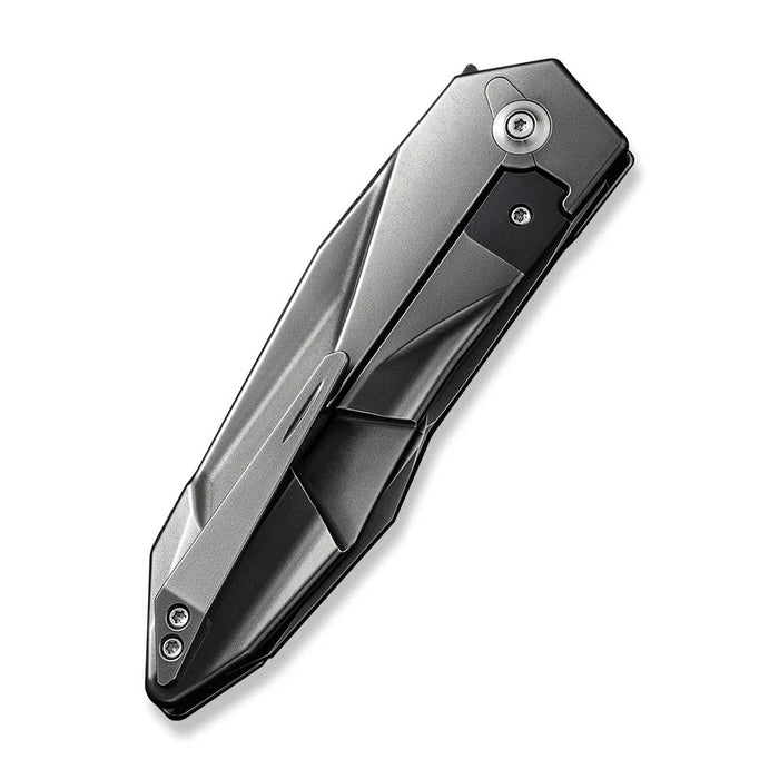 WE Knife Co. Cecchini Solid Frame Lock Knife Polished Gray Ti (3.88" Polished) WE22028-6