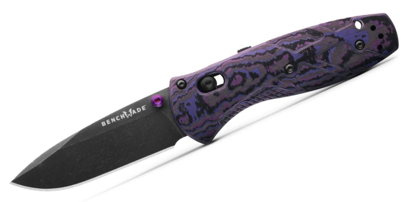 Benchmade Mini Barrage GOLD CLASS AXIS-Assist Knife Purple Haze FC (2.91", Battle, S90V) 585BK-251