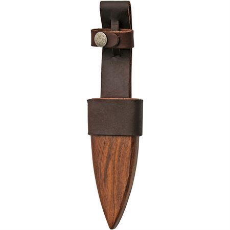 Damascus Knives Sgian Dubh Wood Sheath w/ Rosewood Handle DM1171
