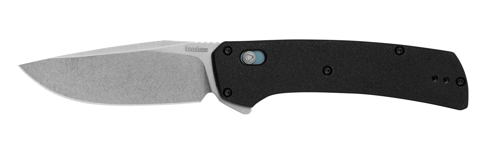 Kershaw Layup Assisted Opening DuraLock Knife Black Polymer (3.4" SW D2) KE-2047