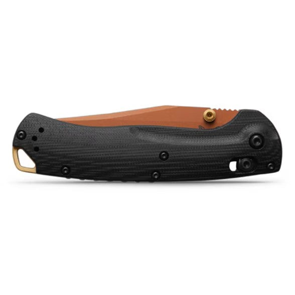 Benchmade Taggedout LIMITIED EDITION AXIS Lock Knife Carbon Fiber (3.5", Orange, S45VN) 15536CR-2501