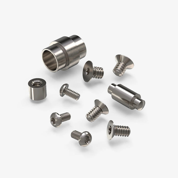 Flytanium Titanium Hardware Kit (Silver) for Spyderco Para3 FLY-0602S