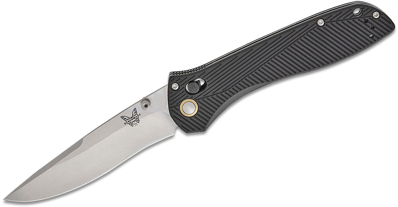 Benchmade Seven | Ten AXIS Lock Knife Black Aluminum (4", Satin, M390) 710-25