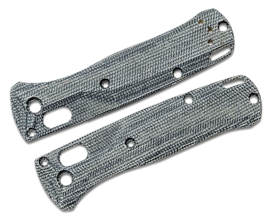 Flytanium Crossfade Black Canvas Micarta Scales for Benchmade Mini Bugout FLY-0886