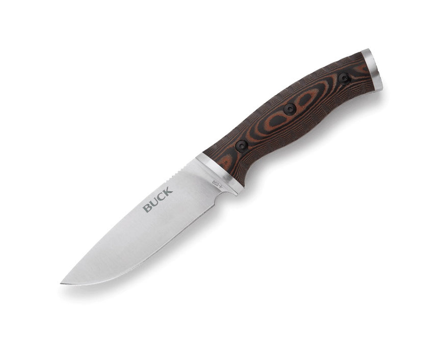 Buck Small Selkirk Fixed Blade Knife Micarta (4" Satin) 0853BRS