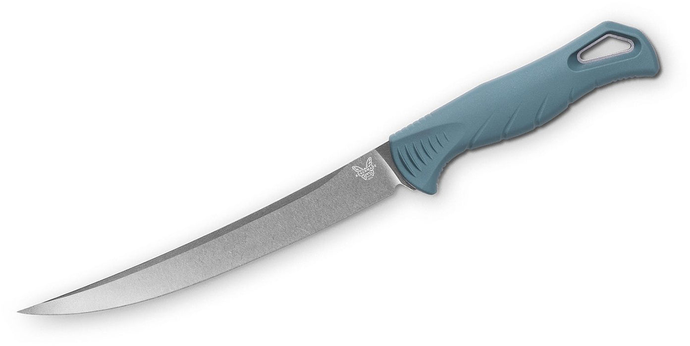 Benchmade Fishcrafter Fixed Blade Fillet Knife Blue (7" SW MagnaCut) 18010