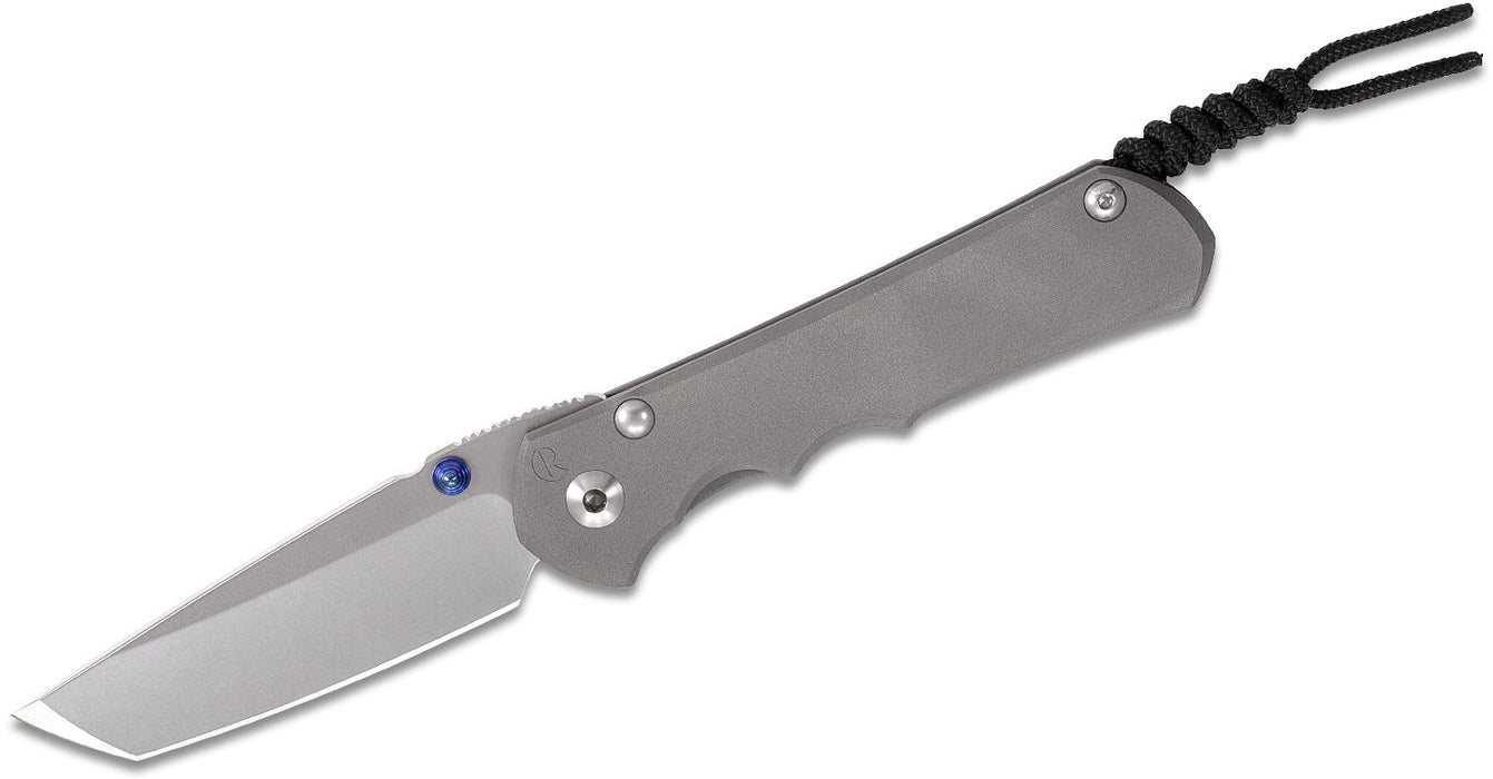 Chris Reeve Large Inkosi Tanto Titanium Folding Knife (3.6" MagnaCut) LIN-1042