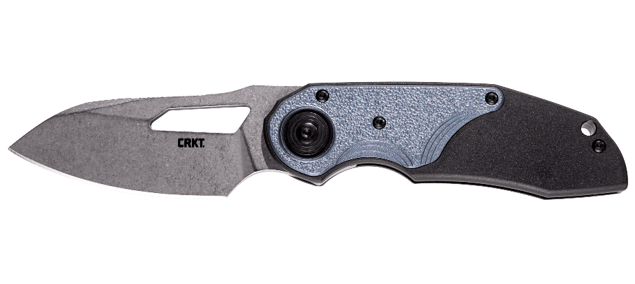 CRKT Attaboy Deadbolt Lock Assisted Knife Black/Blue GRN (2.73" SW) 5410