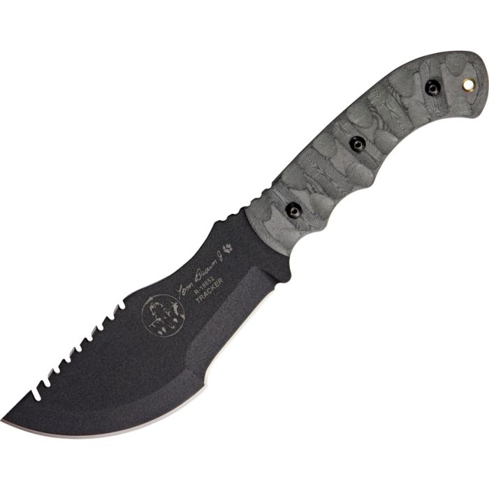 TOPS Knives Tom Brown Tracker Fixed Blade Knife RMT (6.38" Black) TPTBT010RMT
