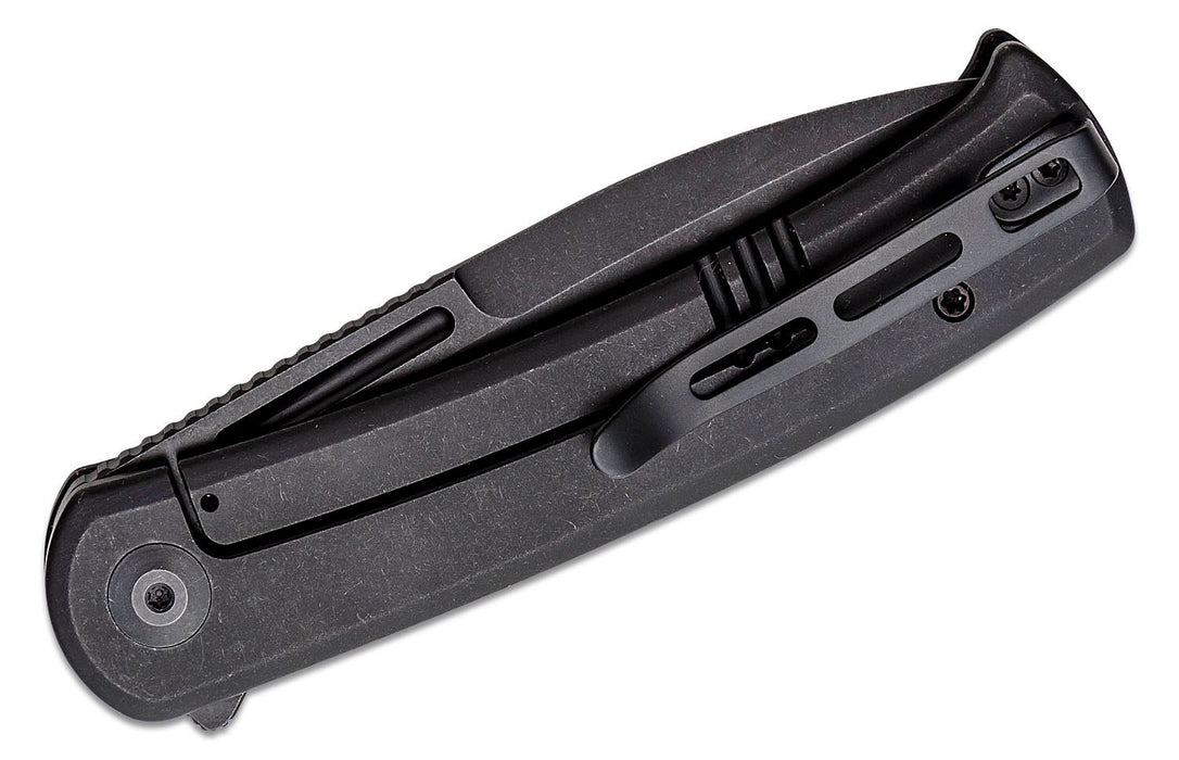 CIVIVI Cetos Frame Lock Knife Coarse Black Micarta (3.48" Black SW) C21025B-2