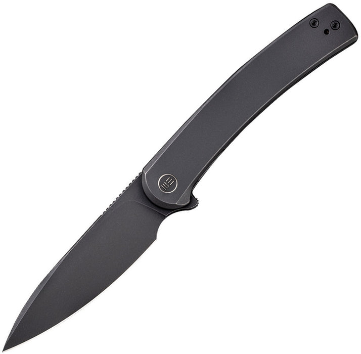 WE Knife Co Upshot Frame Lock Knife Black Titanium (3.47" Black SW) 2102B