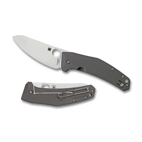 Spyderco SpydieChef Frame Lock Knife Gray Ti (3.3" Satin) C211TIP