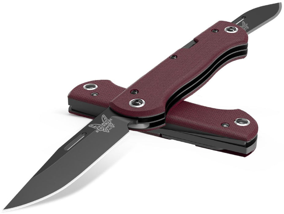 Benchmade Weekender Folding Knife Burgundy Micarta (2.99" Black) 317BK-02