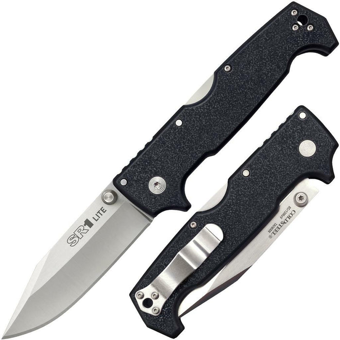 Cold Steel SR1 Lite Tri-Ad Lock Knife Black Griv-Ex (4" Satin) CS-62K1