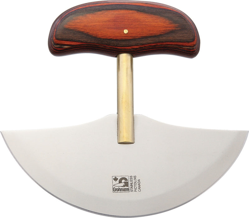 Grohmann Ulu Fixed Blade Knife Resinwood (5.75" Satin) GR116S