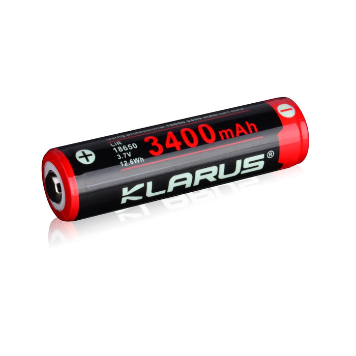 Klarus 3400 mAh Rechargeable Li-ion Battery 18650BAT-34