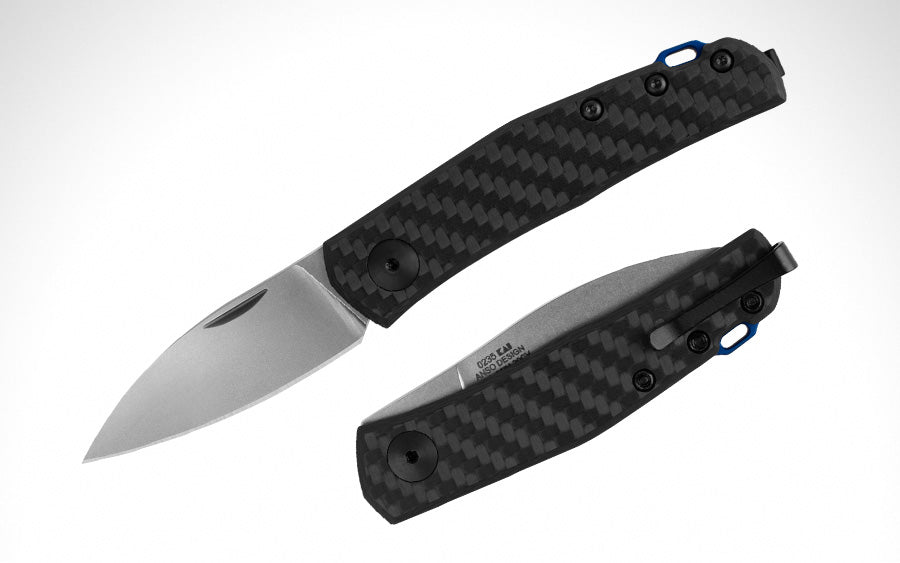 Zero Tolerance Anso Slip-Joint Knife Carbon Fiber (2.6" Stonewash) ZT 0235