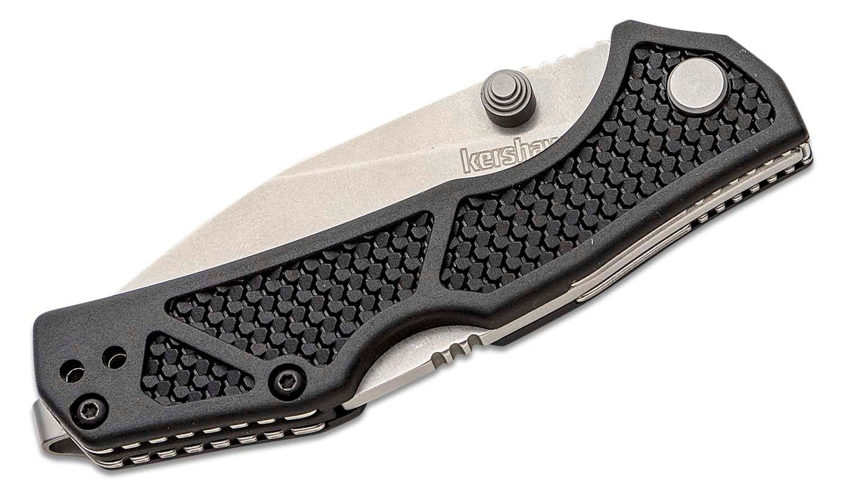 Kershaw Debris Lockback Folding Knife Black GFN (2.75" Stonewash) 2034