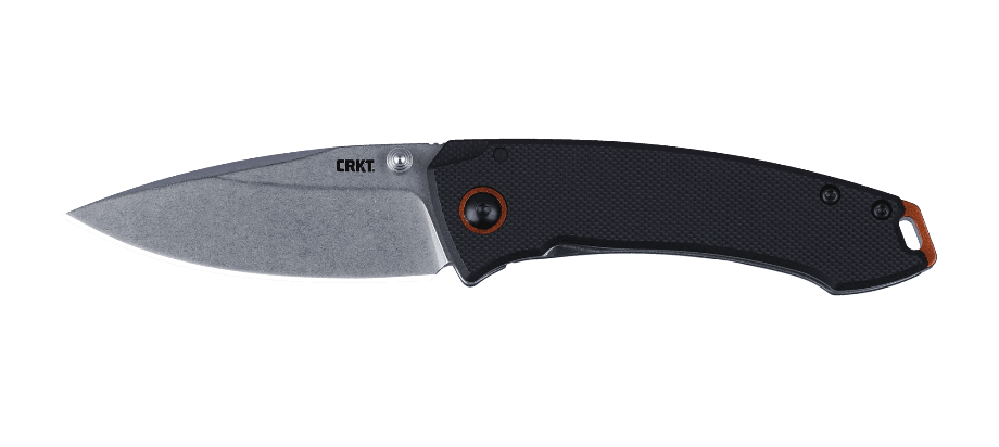 CRKT Burnley Tuna Compact Liner Lock Knife Black G-10 (2.73" Stonewash) 2522