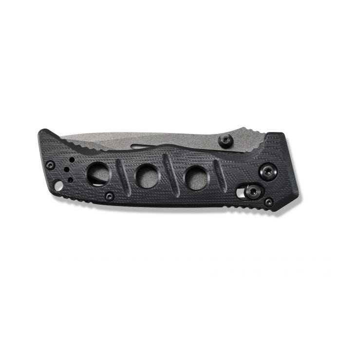 Benchmade Mini Adamas AXIS Lock Knife Black G-10 (3.25" Gray Tungsten) 273GY-1