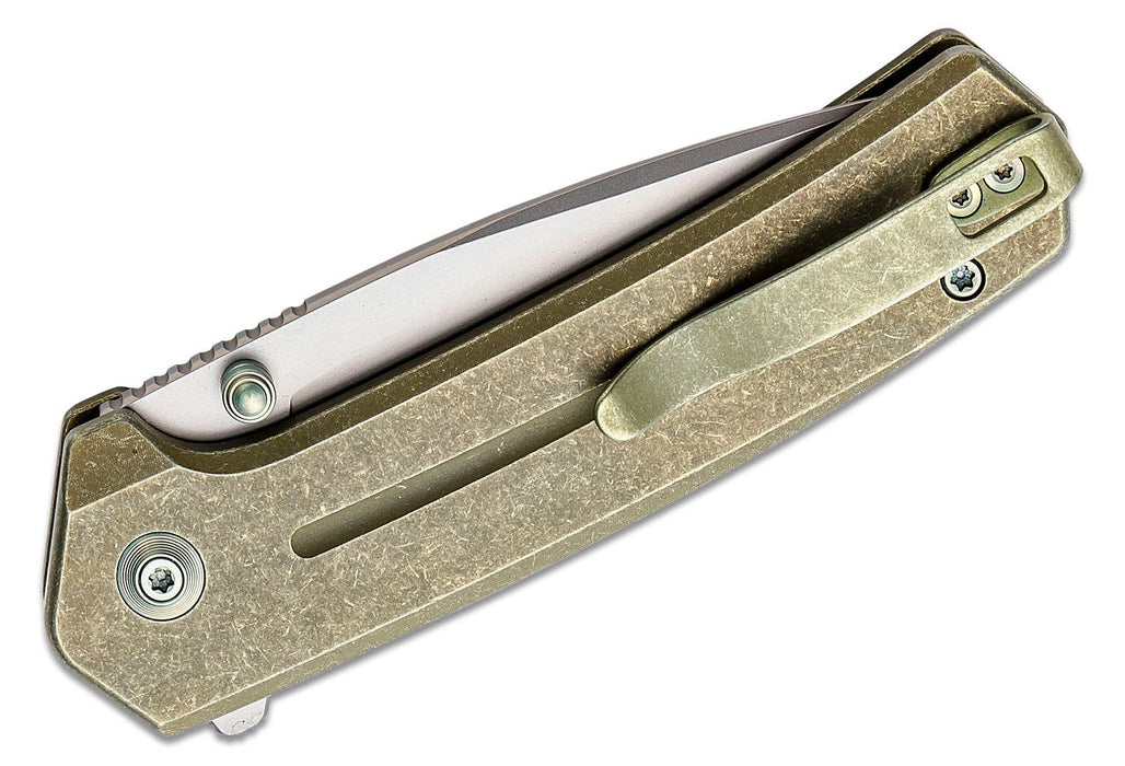 WE Knife Co Culex Button Lock Knife Green Titanium (2.97" BB) WE21026B-5