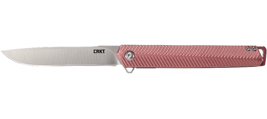 CRKT Ken Onion Stylus Spring Assisted Flipper Knife Maroon (3.18" Satin) K820BXP