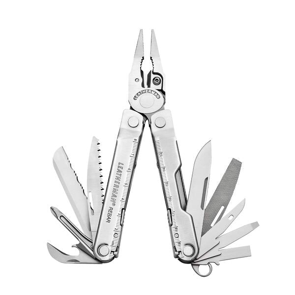 Leatherman Rebar Silver Multi-Tool w/ Nylon Sheath (17-in-1) 831557