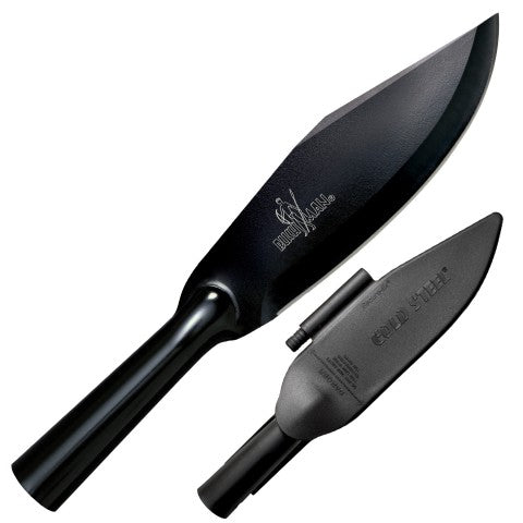 Cold Steel Bowie Blade Bushman Knife w/ Sheath & Fire Steel (7" Black) 95BBUSK