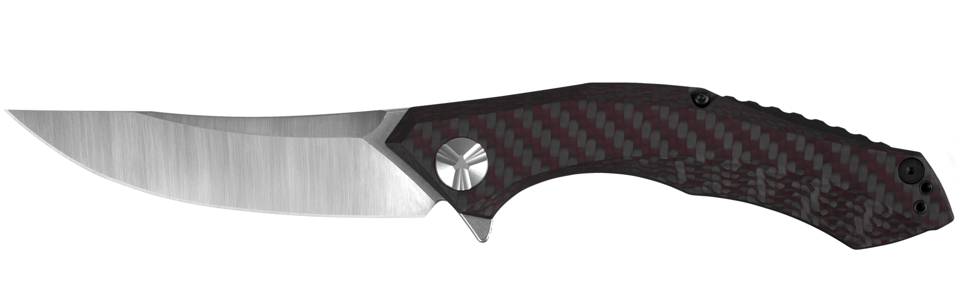 Zero Tolerance Sinkevich Flipper Knife Red Carbon Fiber (3.7" SW/Satin) ZT 0462