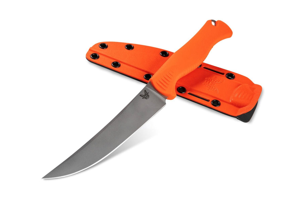 Benchmade Meatcrafter Fixed Blade Hunting Knife Orange (6.08" Satin) 15500