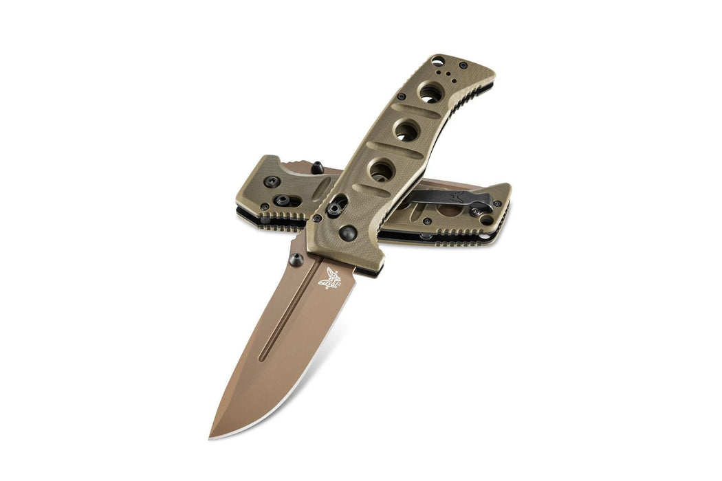 Benchmade Adamas AXIS Lock Knife Olive G-10 (3.78" FE) 275FE-2