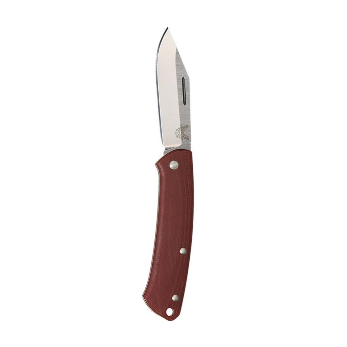 Benchmade Proper Clip Point Slip Joint Knife Red G-10 (2.8" Satin) 318-1