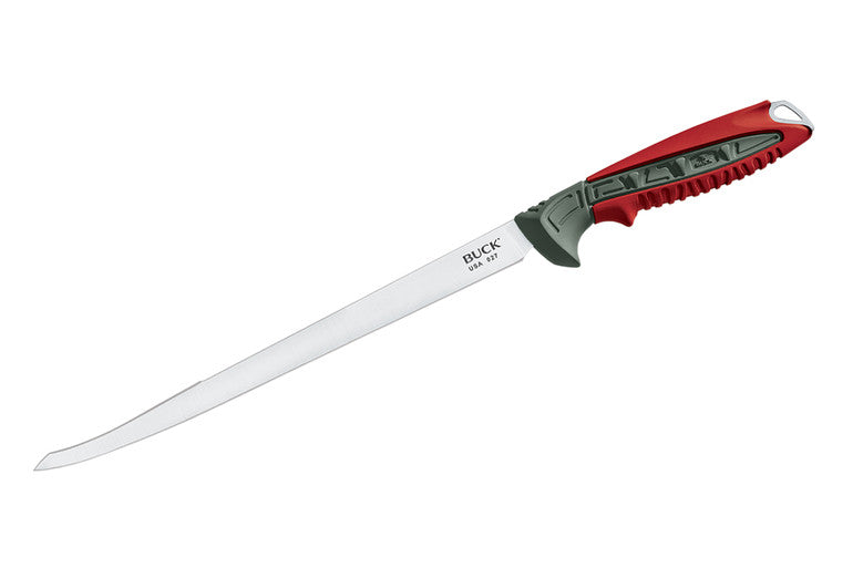 Buck Clearwater 9" Fillet Knife 420HC fixed blade knife (Satin Plain) 0027RDS