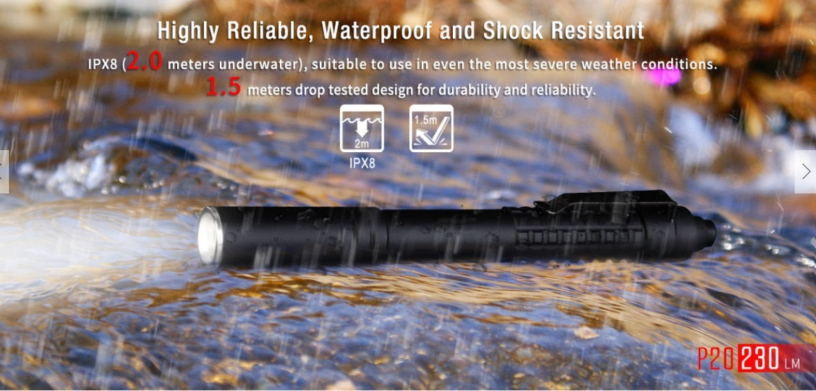 Klarus 230 Lumen Penlight P20