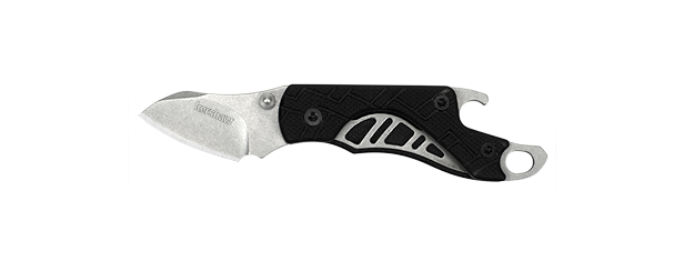 Kershaw Cinder Keychain Knife Bottle Opener (1.4" Stonewash) 1025