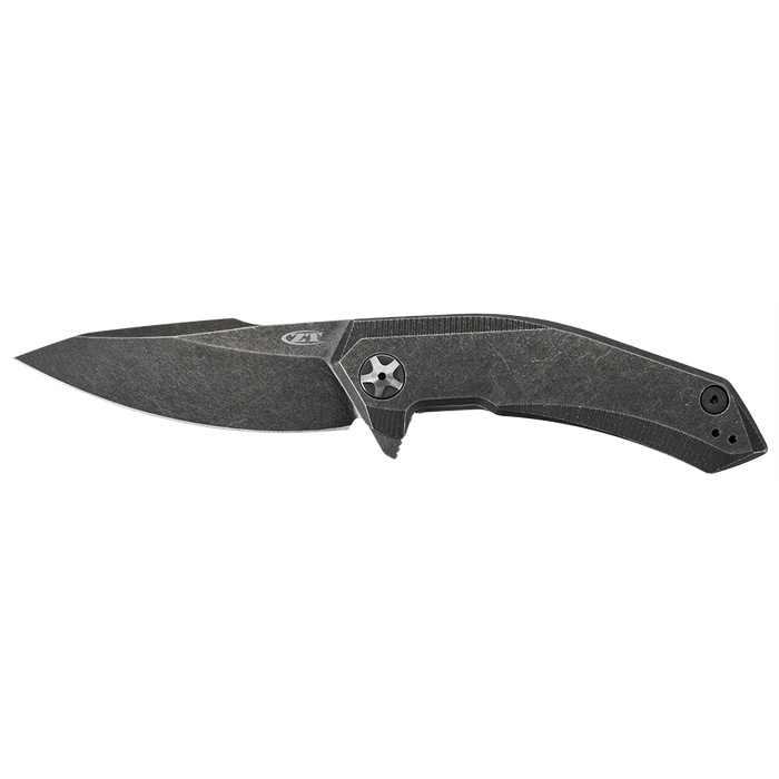 Zero Tolerance Flipper Knife Blackwash Titanium (3.6" Blackwash) ZT 0095BW