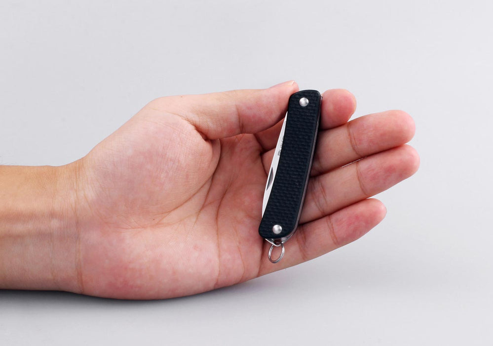 Ruike Criterion Collection Compact Slip Joint Knife Black G-10 (2.1" Satin) S11-B